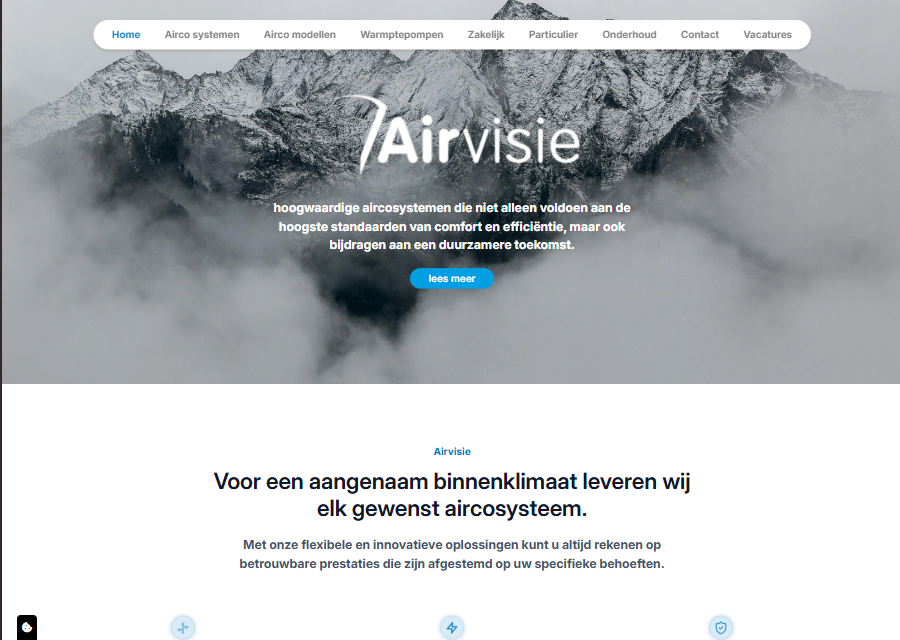 Airvisie website